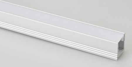 led stripprofiel pro line alu hoog met diffuse afdekkap