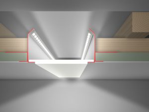 Afdekkap 120mm voor LED Stucprofiel ADD