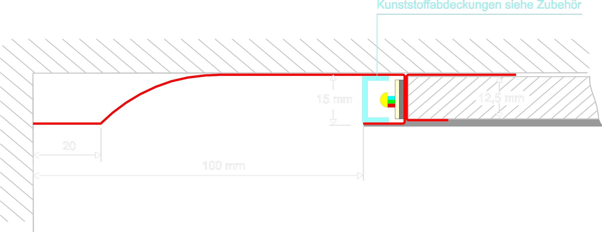 constructie led stucprofiel