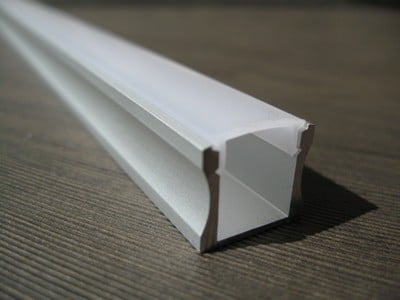 heldere afdekkap op led stripprofiel slim line 15mm 2