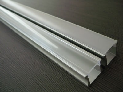 heldere afdekkap op led stripprofiel slim line 15mm 5