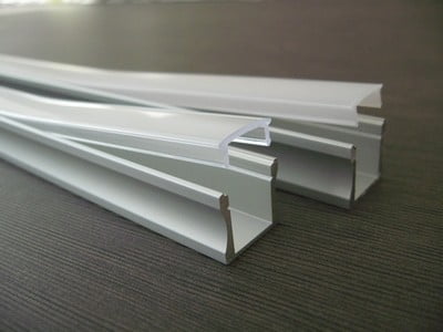 heldere afdekkap op led stripprofiel slim line 15mm 3