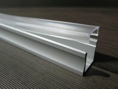 heldere afdekkap op led stripprofiel slim line 15mm 2