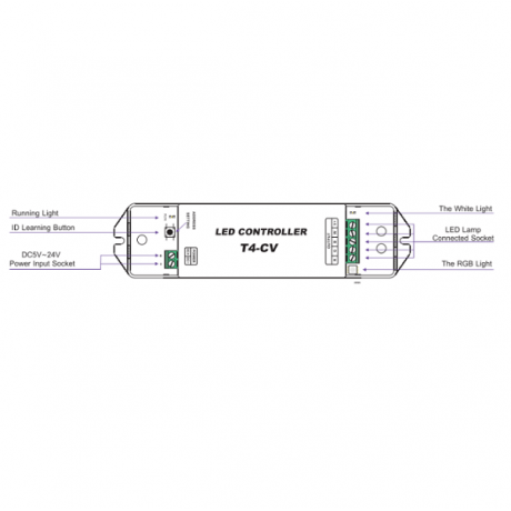LED controller T4-CV, 4x5A - Afbeelding 3