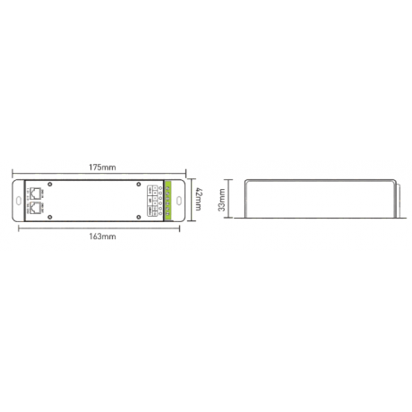 LED Controller DMX 1x 12A RJ45 - Afbeelding 2