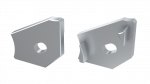 Aluminium eind kap met gaten voor led strip hoek profiel led line 2100