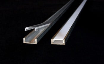 afdekkap voor led profiel pro line alu 6mm