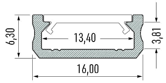 afmetingen led profiel lp093