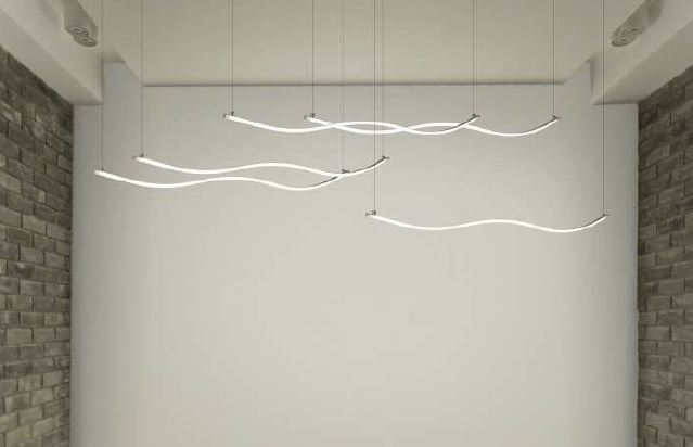 Led stripprofiel 110 ingebouwd in de lamp sfeerverlichting