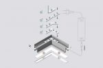 verbindingsstuk 90 graden led profiel led line 130