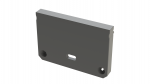 Eind kap led profiel led line 1000 met doorvoer