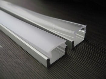 led profiel slim line 7mm met heldere en diffuse afdekkap