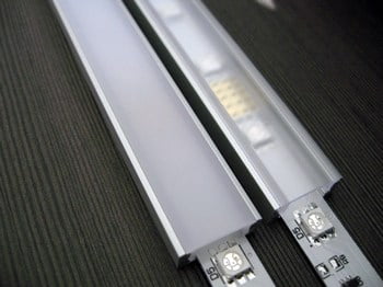 led profiel slim line 7mm met heldere afdekkap 1
