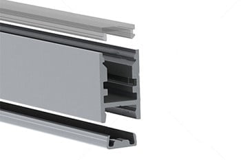 alle onderdelen en constructie led profiel pro line ultra slim