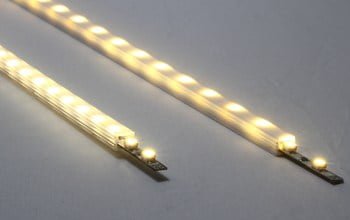 voorbeeld van de verlichting van led stripprofiel pro line micro flex 3