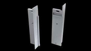 Aluminium overgangseindkap 'links' voor LED LINE 4500, met draaddoorvoer