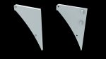 Witte aluminium eindkap 'links' voor LED LINE 4600, zonder draaddoorvoer