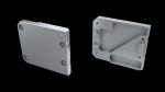 Eindkap 'rechts' voor LED LINE 4300, zonder draaddoorvoer