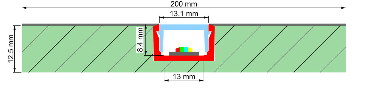 Paneel 3 lichtlijnen - Afbeelding 3