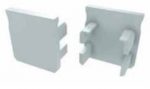 witte eindkap voor led strip profiel