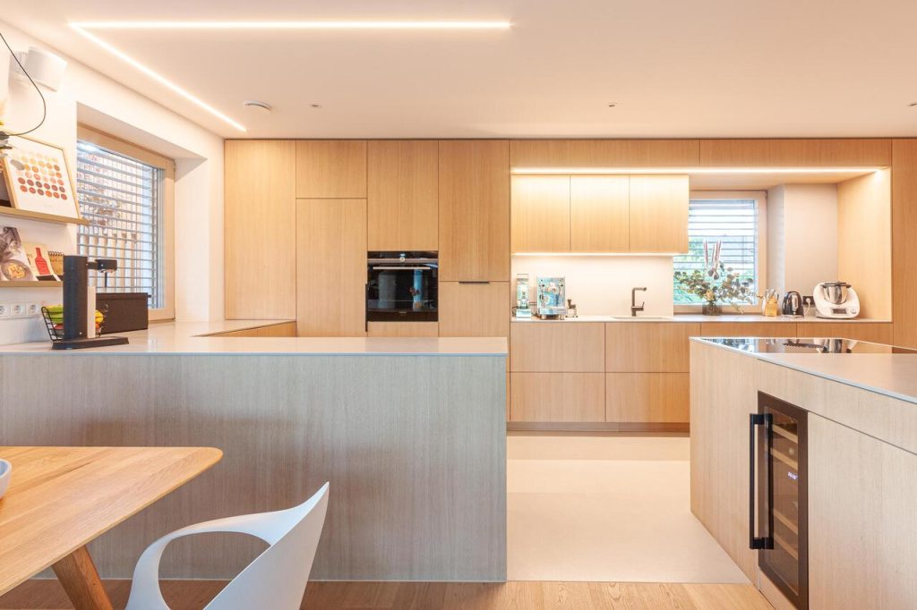 led stucprofiel geinstalleerd in keuken 10