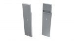 LUMINES ALU eindkap FLARO zilver rechts basisafwerking rechts
