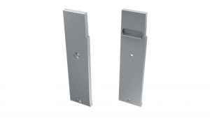 LUMINES ALU eindkap FLARO zilver rechts basisafwerking rechts
