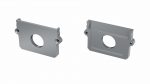 LUMINES ALU Eindkap Strada M1 zilver met gat Universeel