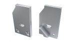 LUMINES ALU eindkap I10 10mm zilveren schakels met gat links