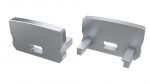 LUMINES ALU eindkap D HIGH zilver met gat Universeel
