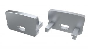LUMINES ALU eindkap D HIGH zilver met gat Universeel