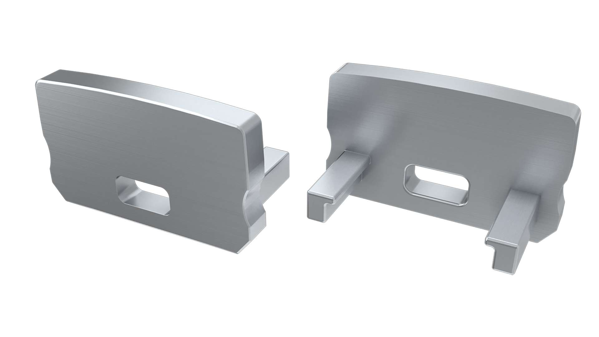 LUMINES ALU eindkap D HIGH zilver met gat Universeel
