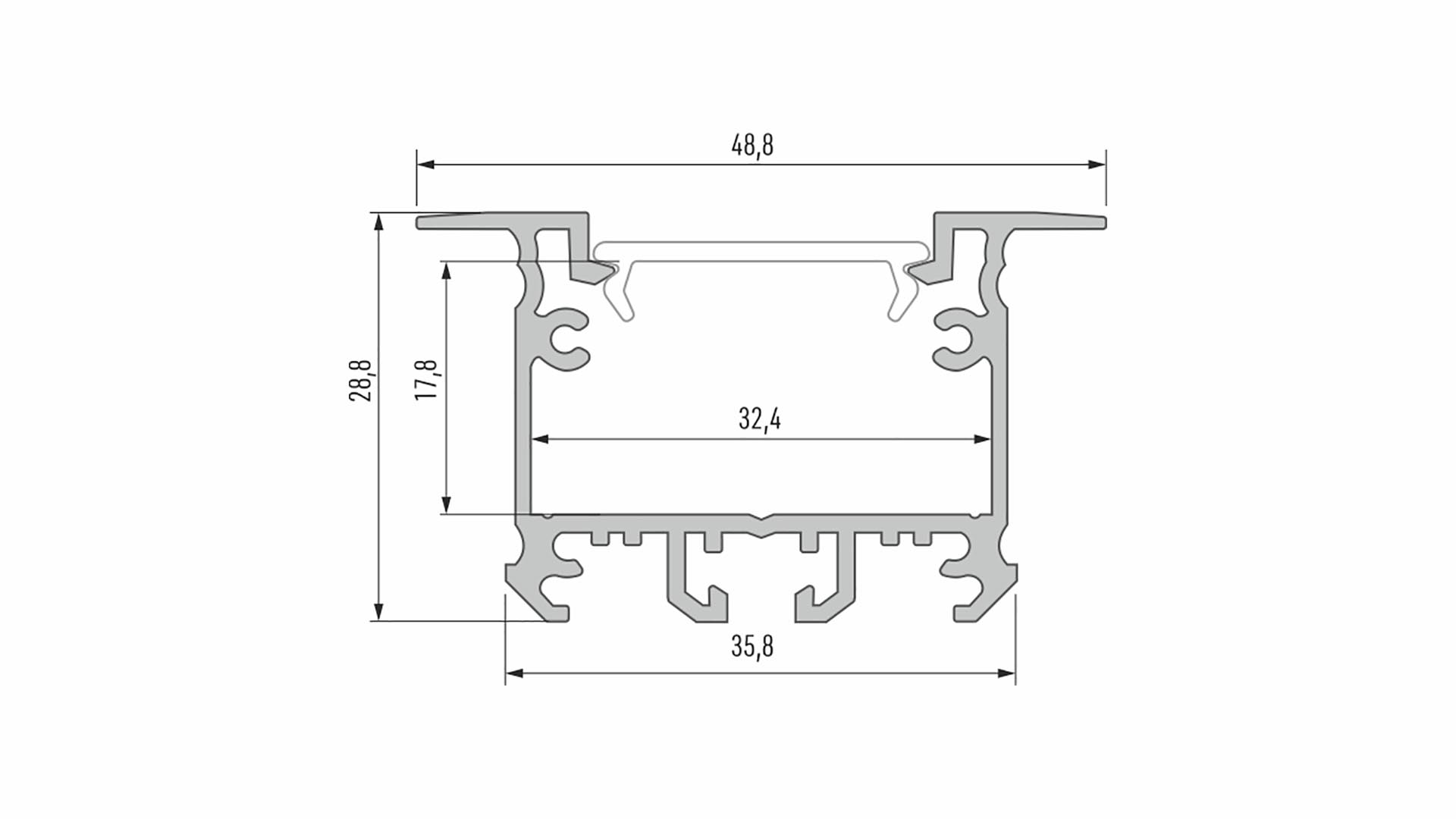 Lumines Led Inbouw Profiel Type-inTALIA - Afbeelding 2