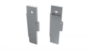 LUMINES ALU eindkap TIANO zilver rechts basisafwerking met gat rechts