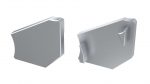 LUMINES ALU eindkap H zilver rechts rechts