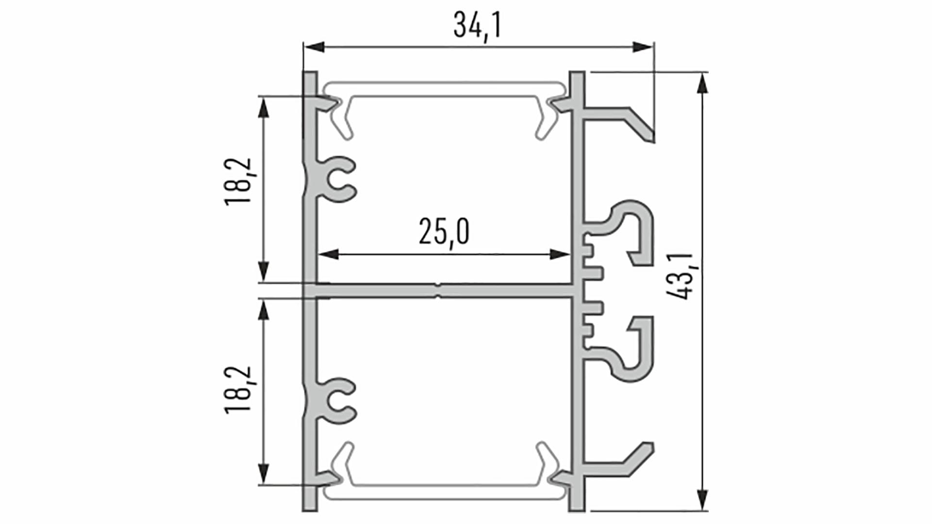 Lumines Led Profiel Opbouw 2-zijdig Type-DOPIO - Afbeelding 2