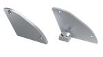 LUMINES ALU eindkap RETO zilver rechts z p.30° rechts
