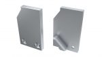 LUMINES ALU eindkap I10 10mm zilver rechts rechts