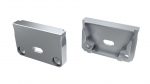 LUMINES ALU eindkap SILEDA zilver met gat Universeel