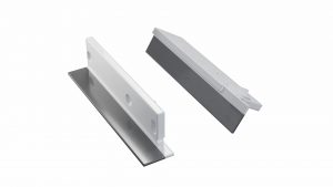 LUMINES ALU eindkap FLARO witte schakels voor gipsafwerking met gat links