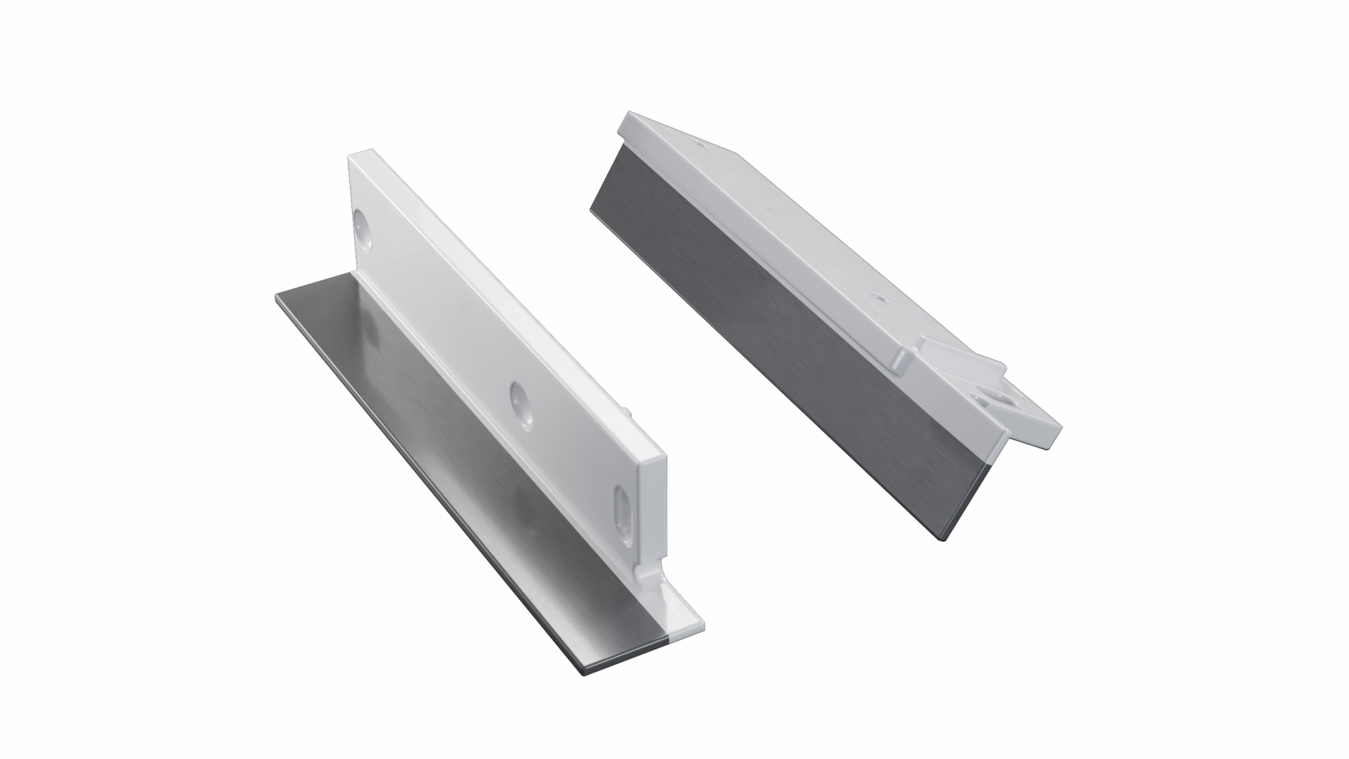 LUMINES ALU eindkap FLARO witte schakels voor gipsafwerking met gat links