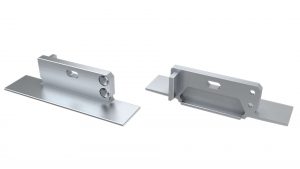 LUMINES ALU eindkap ZATI zilver met gat schakels links