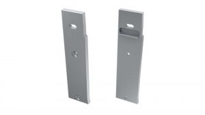 LUMINES ALU eindkap FLARO zilver rechts basic met gat rechts