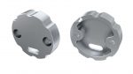 LUMINES ALU eindkap COSMO zilver met gat Universeel