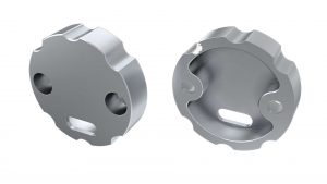LUMINES ALU eindkap COSMO zilver met gat Universeel