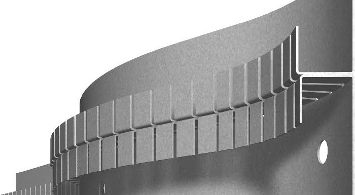 Gebogen led strip stuc profiel voor koofverlichting